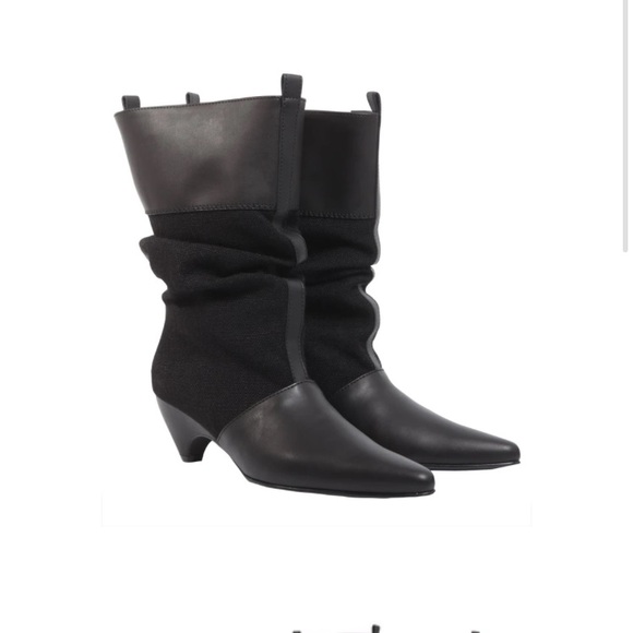 Stella McCartney Faux Leather Slouch Boots 36 - Picture 1 of 10